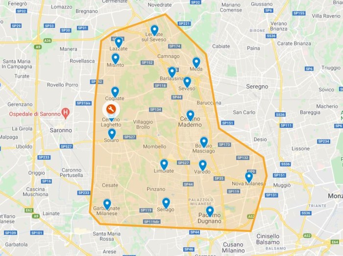Satek: copertura servizi in provincia di Monza e Brianza e provincia di Milano